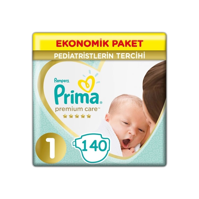 Prima Bebek Bezi Premium Care 1 Beden Yenidoğan Jumbo Paket 70x2