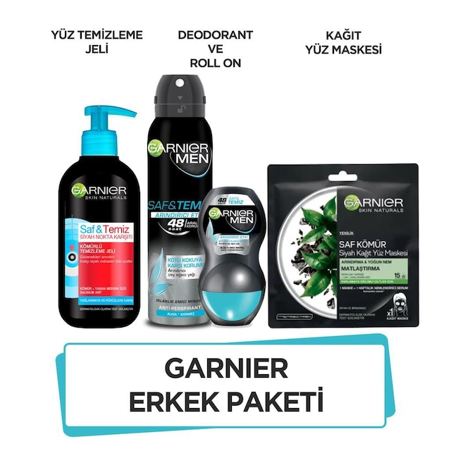 Garnier Erkek Deodorant ve Cilt Bakım Seti