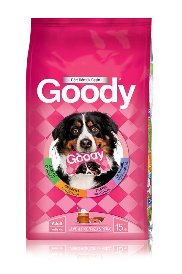 Goody Kuzu Etli ve Pirinçli Yetişkin Köpek Maması 15 KG