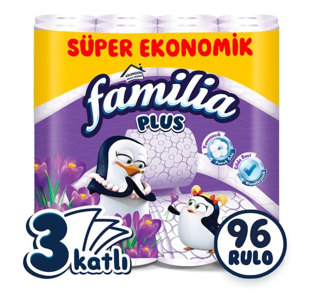 Familia Plus Parfümlü Tuvalet Kağıdı 96 Rulo