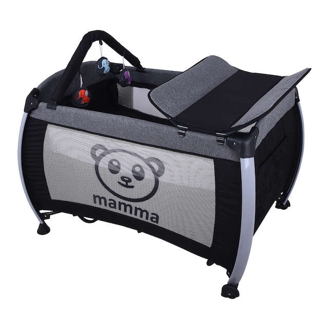 Mamma Hippo Alüminyum Park Yatak Beşik ( 70x110 Yatak Hediyeli )