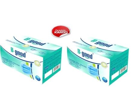 B-Good Cerrahi Maske Filtreli 3Katlı Telli 100 Adet SKT 2025