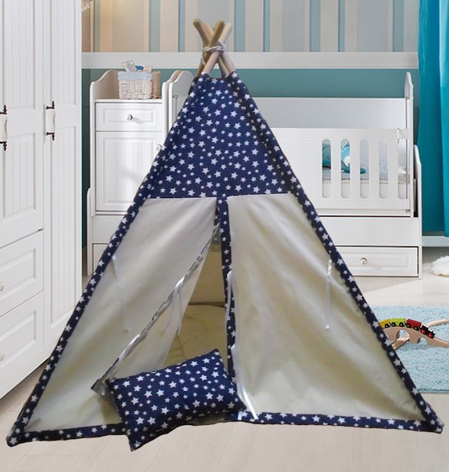 Altev Ahşap Çoçuk Çadırı Kızılderili Çadırı Oyun Evi Kamp Çadırı