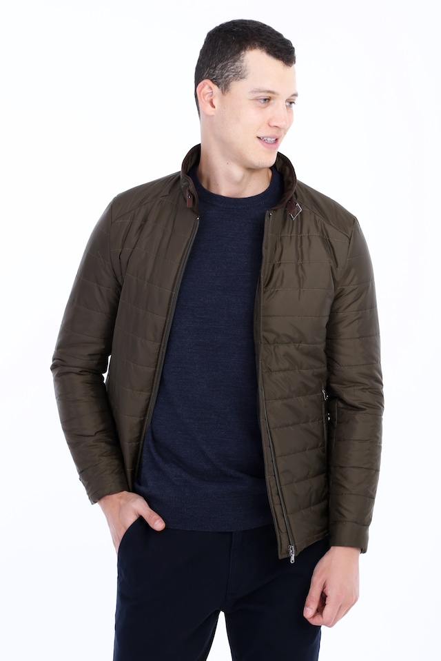 KİĞILI  Slim Fit Kapitone Mont