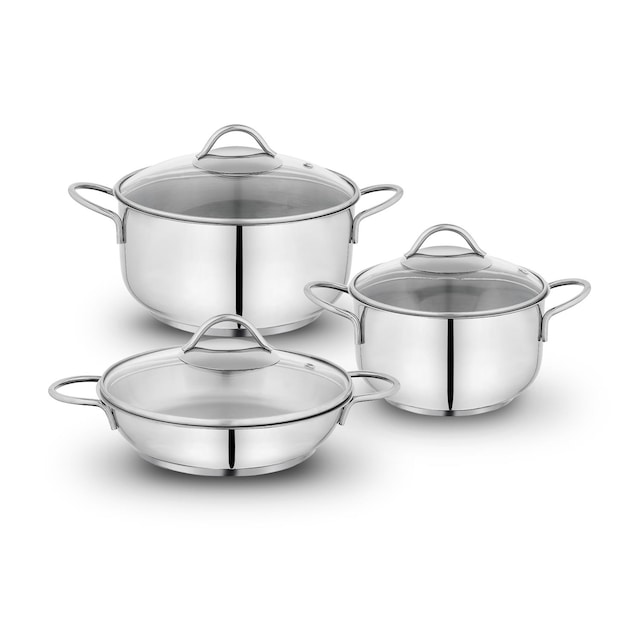 Schafer Favorit Çelik Tencere Seti 6 Parça Inox