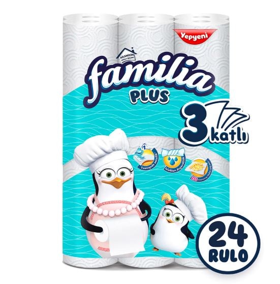 Familia Plus 3 Katlı Kağıt Havlu 24'lü