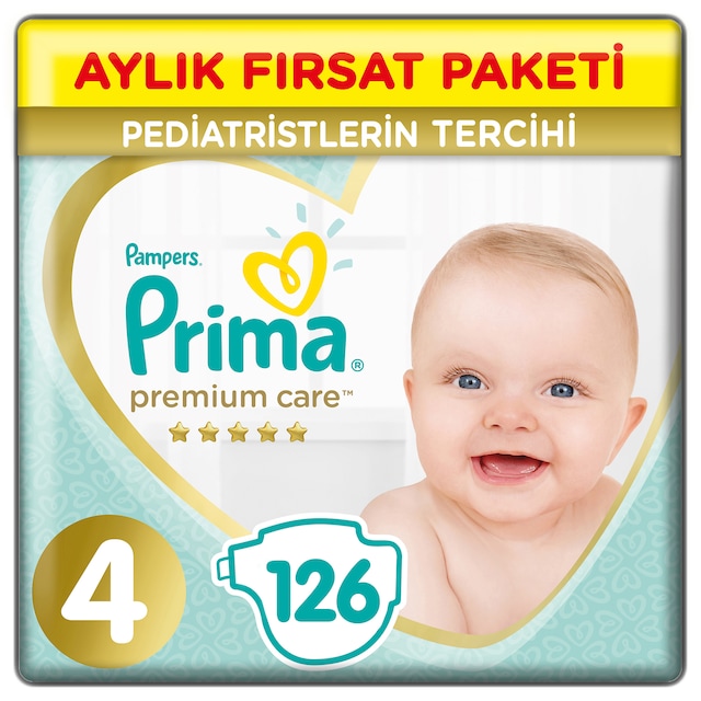 Prima Premium Care Aylık Fırsat Paketi 4 Beden 126 Adet