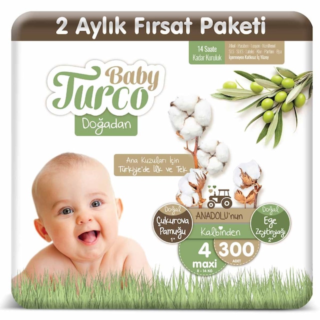 Baby Turco Doğadan 2 Aylık Fırsat Paketi