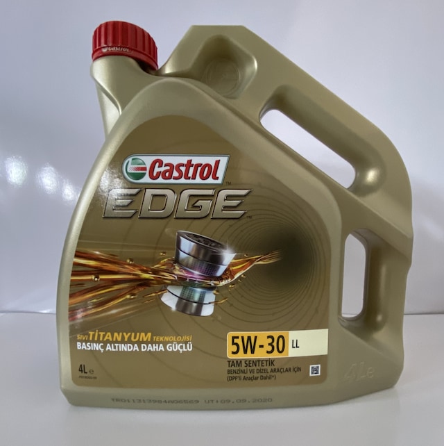 CASTROL EDGE 5W-30 LL 4 LİTRE 2020 10.AY TARİHLİ 'VW 50400/507 00