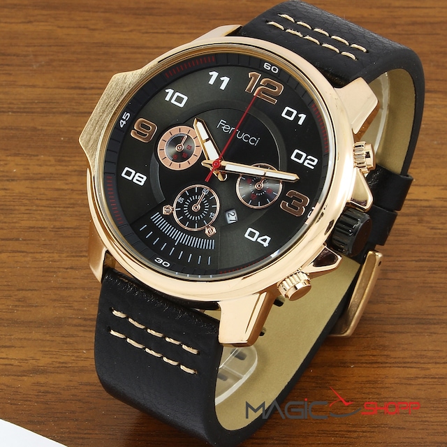 FERRUCCİ DERİ KORDON ERKEK KOL SAATİ FR41