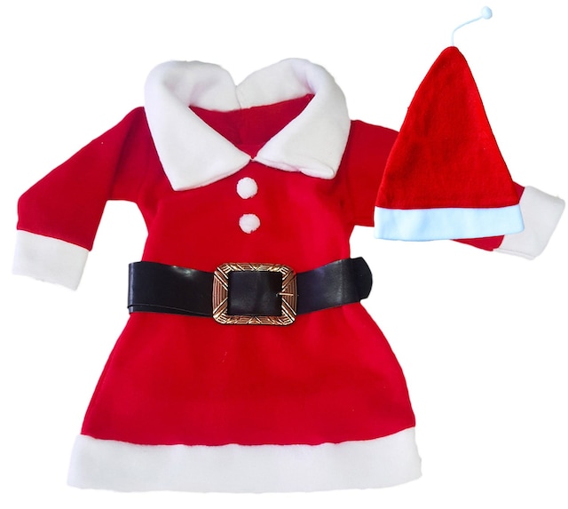 Kız Çocuk Yılbaşı Noel Baba Kırmızı Takım