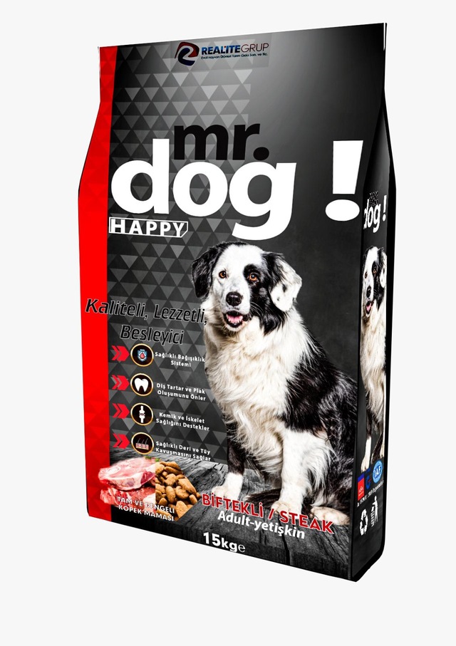 Mr. Dog Happy Biftekli Yetişkin Köpek Maması 15 KG