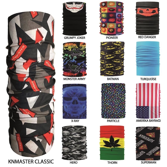 Knmaster Çok Amaçlı Bandana Boyunluk +200 Çeşit