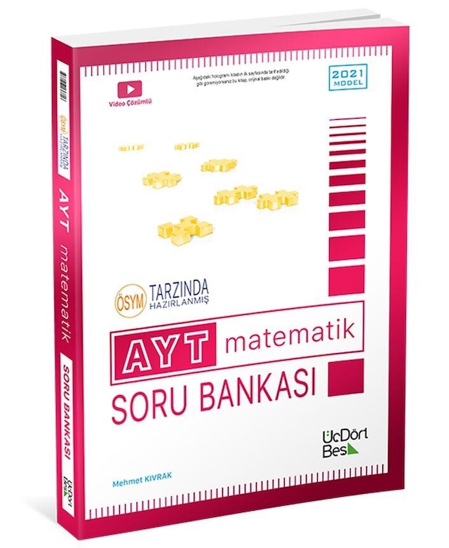 ÜçDörtBeş Yayınları AYT Matematik Soru Bankası