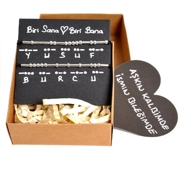 Mors Alfabeli Sevgili Bileklikleri Harfli Kombin Hediye Bilekliği