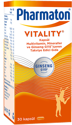 PHARMATON Vitality 30 kapsül skt:01/2022