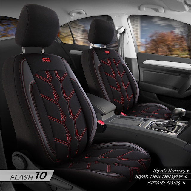 Özel Tasarım Oto Koltuk Kılıfı - Deluxe Boss Flash Serisi