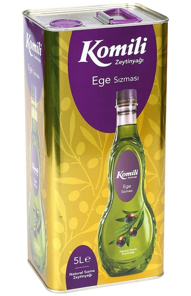 Komili Ege Soğuk Lezzetler Naturel Sızma Zeytinyağı Teneke 5 L