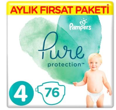Prima Pure Bebek Bezi 4 Beden 76 Adet Aylık Fırsat Paketi
