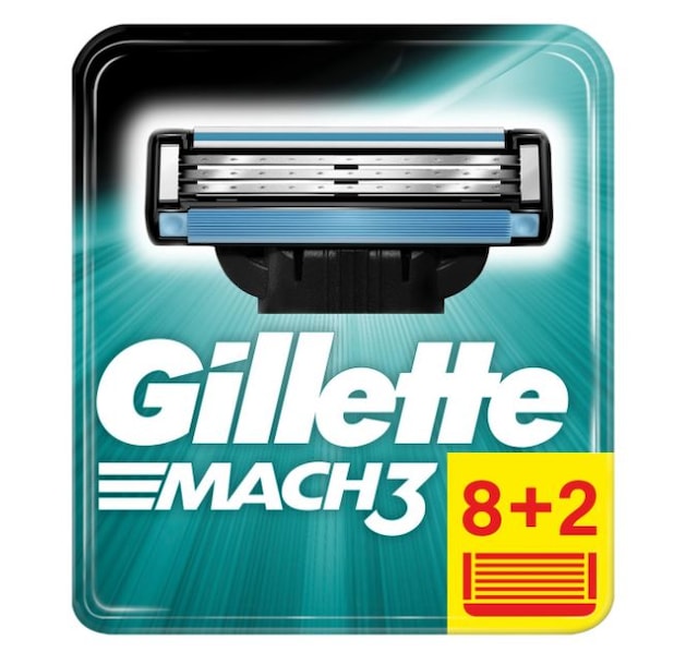 Gillette Mach3 Yedek Tıraş Bıçağı 10'lu Karton Paket