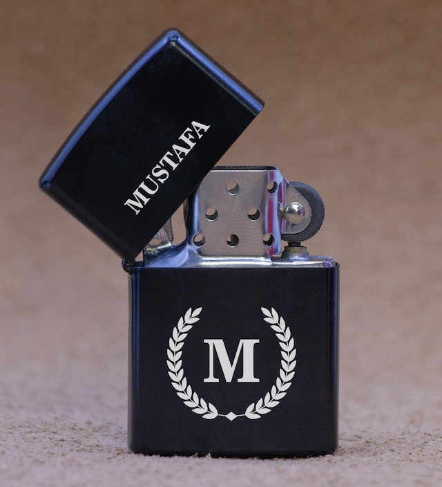 Kişiye Özel İsimli Siyah Metal Çakmak (CKMK00001)