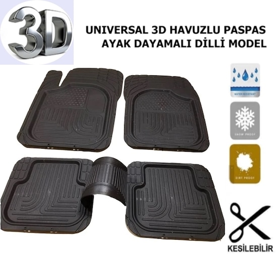 Havuzlu Paspas Universal - Her Araca Uyumlu