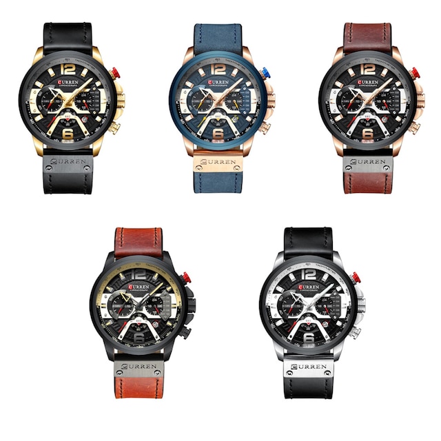 Curren 8329 Chronograph Kuvars Erkek Kol Saati