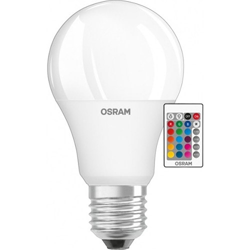 Osram Led Uzaktan Kumandalı Renk Değiştiren 9W 806 LM E27 Ampul