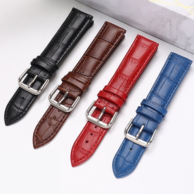 18mm-20mm-22mm-24mm-26mm Croco Baskılı Deri Saat Kordonu