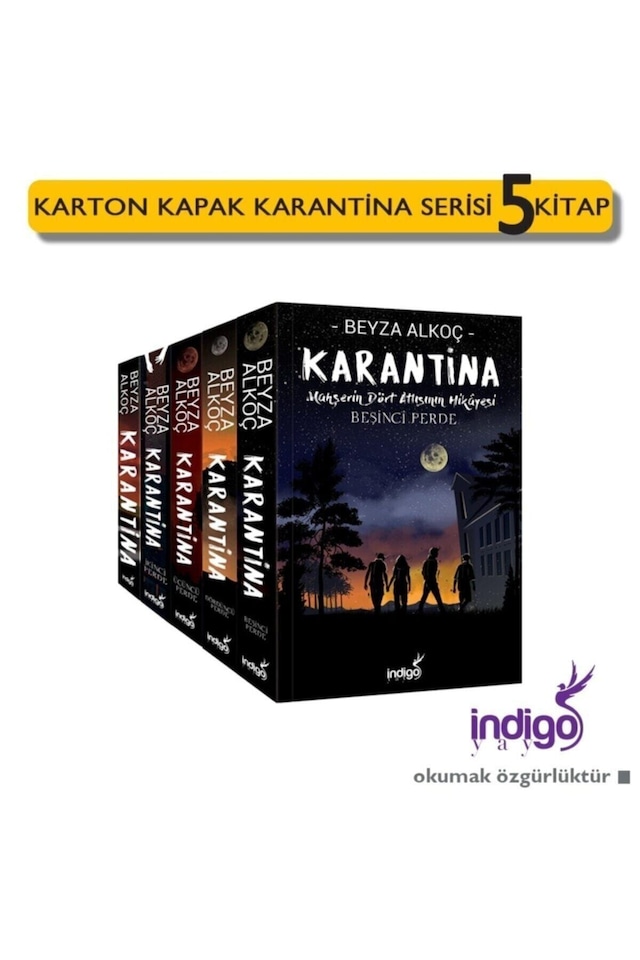 Karantina Serisi 5 Kitap Set Karton Kapak - İndigo Yayınları
