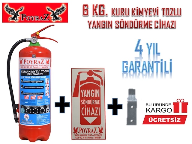yangın söndürme tüpü abc tozlu 6kg 2021 uretım 2025 uretım