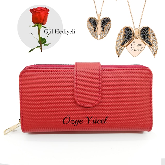 Kişiye özel Bayan cüzdan set