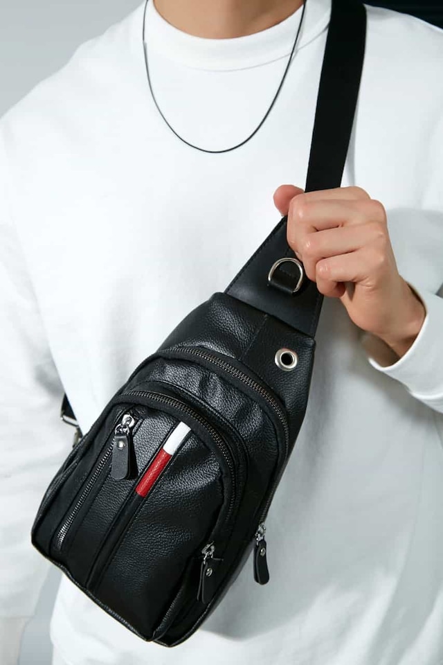 DERİ GÖRÜNMLÜ BODYBAG UNISEX TOMMY ÇANTA