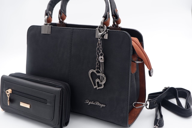 Yeni Model Nubuk Deri Kadın El Omuz Çantası Ve Cüzdan