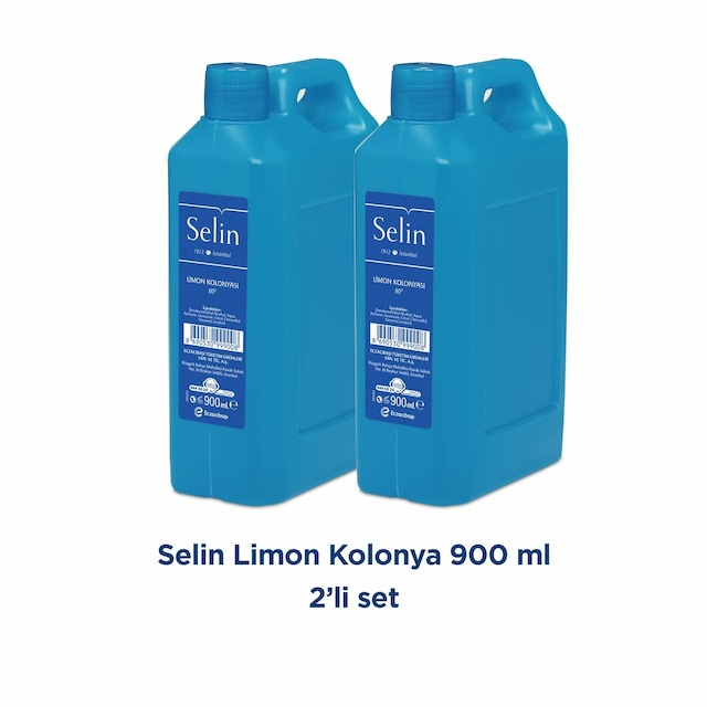 Selin Limon Kolonyası  900 ml Bidon 2'li Set