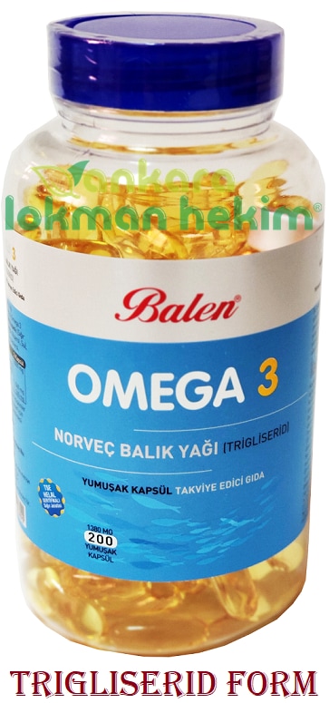 Balen Omega 3 Norveç Balık Yağı Trigliserid 200 Kapsül X 1380mg