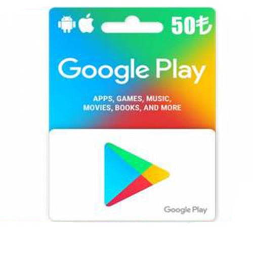 50 TL Google Play Hediye Kartı