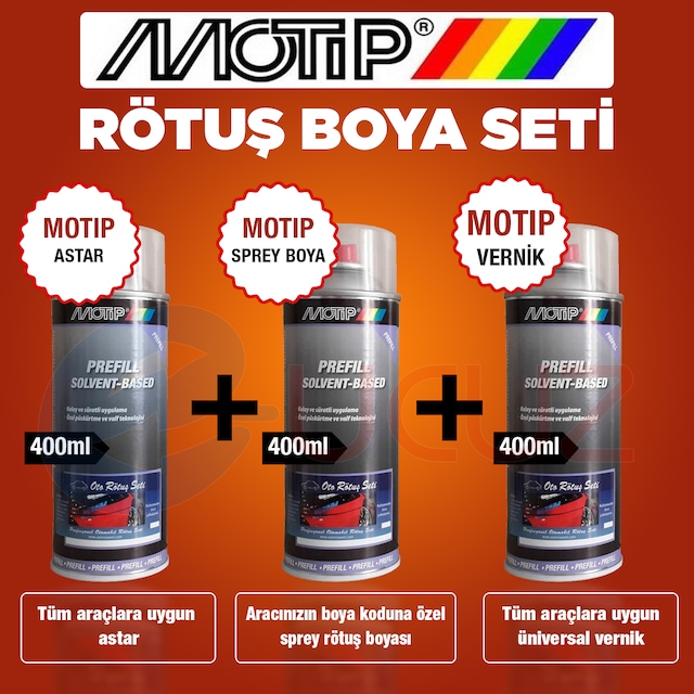 Aracınızın Boya Koduna Özel Motip Sprey Boyası 400ML