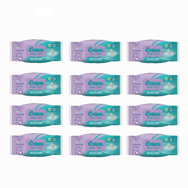 Önlem Ultra Soft Papatya Özlü Islak Havlu 12 x 120'li