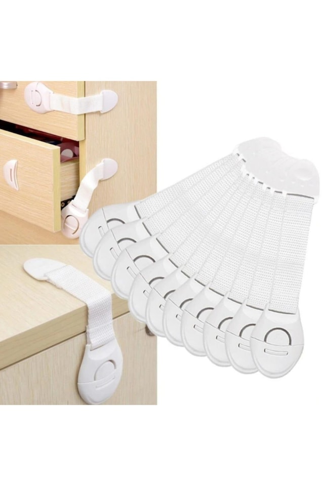 20 Adet ÇOCUK KİLİDİ Bebek Çocuk Güvenlik Dolap ve Çekmece Kilidi