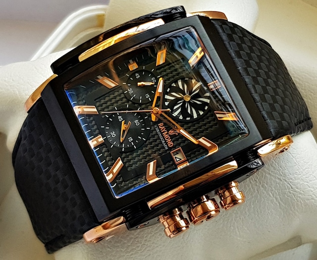 RAYMOND SWISS 8309 SİYAH  ERKEK KOL SAATİ