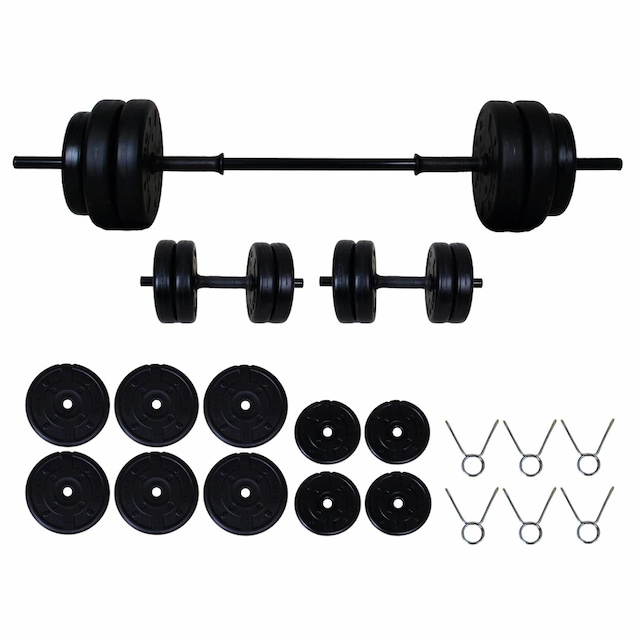 Aydın Sport 45 kg Halter Seti ve Dambıl Seti (Dumbell)