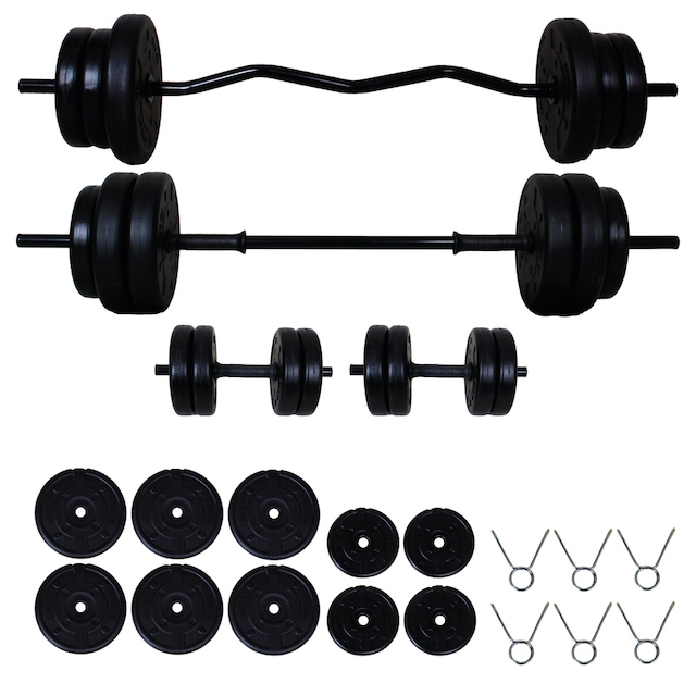 Aydın Sport 48 kg Z Bar Halter Seti ve Dambıl Seti