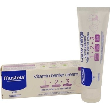 Mustela 1.2.3 Vitamin Barrier Pişik Kremi 2 x 50 ML