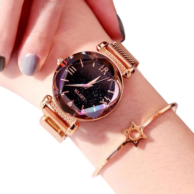 Manyetik Roma Rakamlı Quartz Analog Bayan Kol Saati