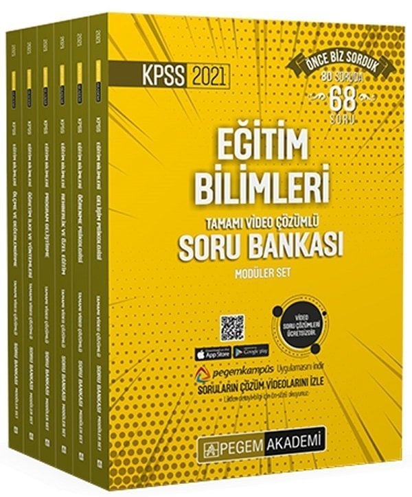 Pegem 2021 KPSS Eğitim Bilimleri Soru Bankası Modüler Set Çözümlü