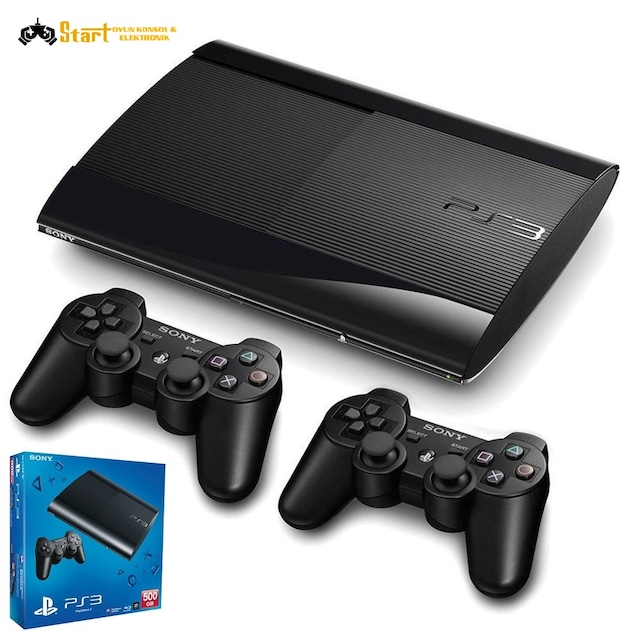 Ps3 Slim 500 GB 320 GB + Çift Kol + 30 Oyun (Fifa 18+Pes 2018)