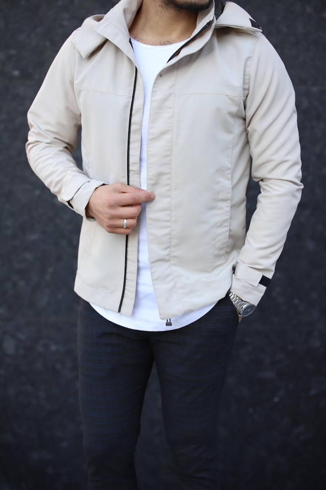 Yeni Sezon Erkek Erkek Kapüşonlu Ceket