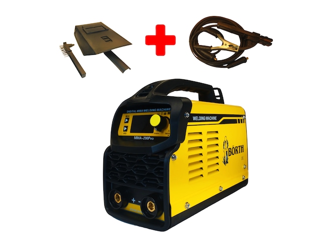 Börth 201 Pro Inverter Çanta Kaynak Makinesi + Fırça + Maske