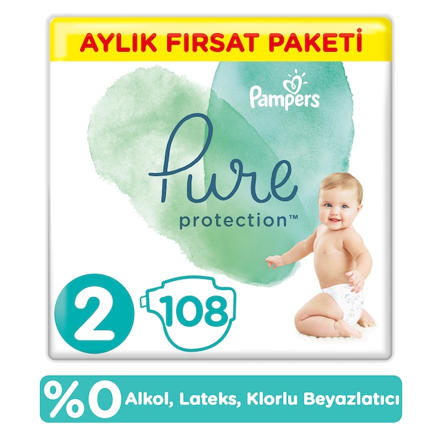 Prima Pure Bebek Bezi 2 Beden 108 Adet Aylık Fırsat Paketi